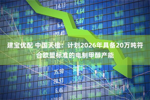 建宝优配 中国天楹：计划2026年具备20万吨符合欧盟标准的电制甲醇产能